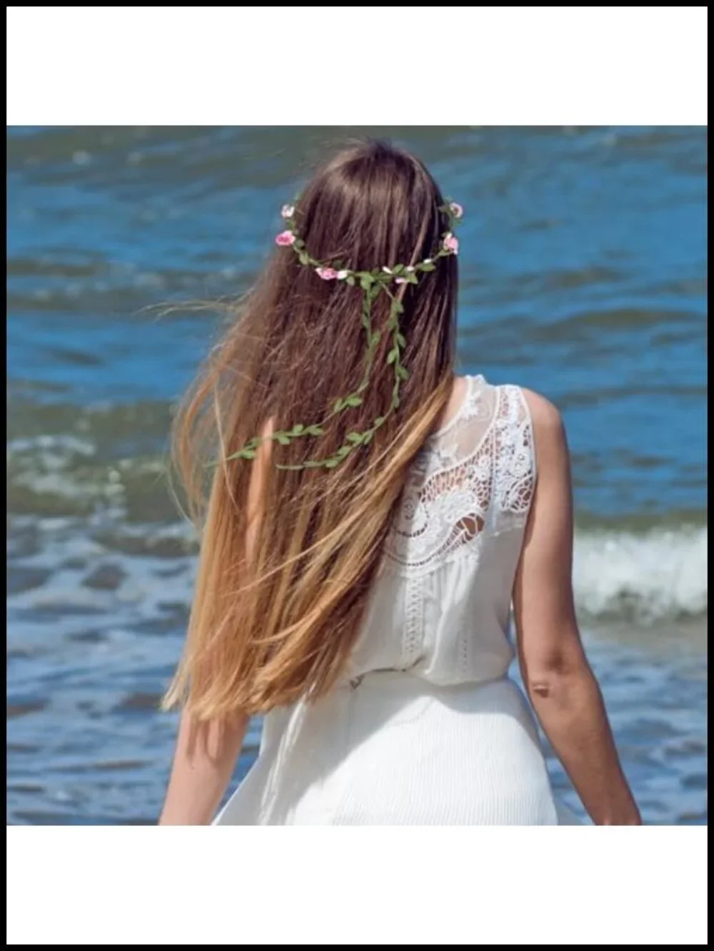 16 Pack Flower Crown Headbands Floral Garland Headpiece Women Girls Party